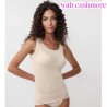 Canottiera donna spalla larga cashmere Jadea 4709