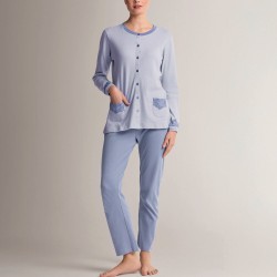 Pigiama donna aperto caldocotone interlock Infiore ADY654633