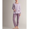 Pigiama donna aperto caldocotone interlock Infiore ADY654633