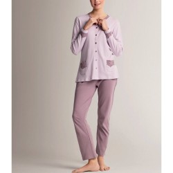Pigiama donna aperto caldocotone interlock Infiore ADY654633