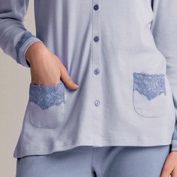 Pigiama donna aperto caldocotone interlock Infiore ADY654633