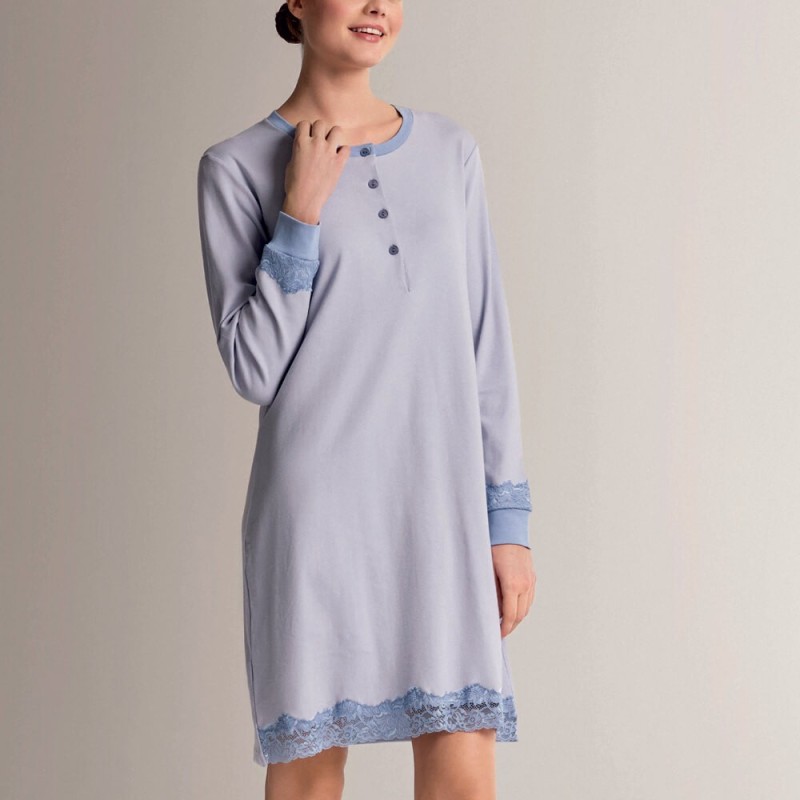 Camicia da notte donna caldocotone interlock Infiore ADY634634