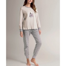 Pigiama donna caldocotone interlock Infiore BNE654510