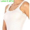 EGI TOP DONNA LANA E SETA SPALLINA STRETTA 1491