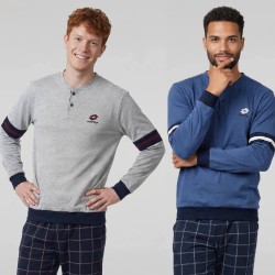 Pigiama uomo caldocotone interlock Lotto LP2144