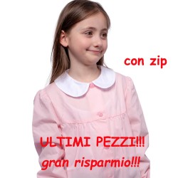 Grembiule scuola rosa con zip bimba Siggi Winx taglia 100