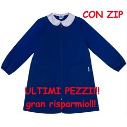 Grembiule scuola blu con zip bimba Siggi Winx