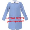 Grembiule scuola azzurro con zip bimba Siggi