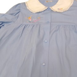 Grembiule scuola azzurro con bottoni bimba Siggi