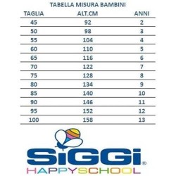 Grembiule scuola azzurro con bottoni bimba Siggi