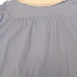 Grembiule scuola azzurro con bottoni bimba Siggi