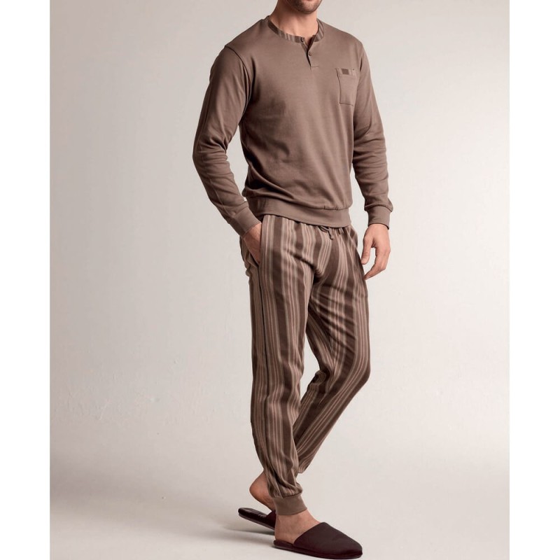 Pigiama uomo caldocotone interlock Infiore STR754691