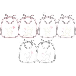 Bavetta baby ciniglia Ellepi AD9925 - 6 pezzi