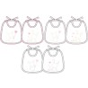 Bavetta baby ciniglia Ellepi AD9925 - 6 pezzi