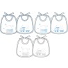 Bavetta baby ciniglia Ellepi AD9924 - 6 pezzi