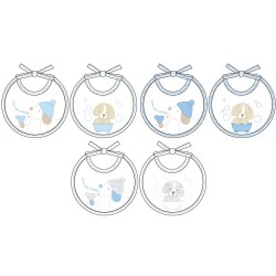 Bavetta baby ciniglia Ellepi AD9920 - 6 pezzi