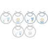 Bavetta baby ciniglia Ellepi AD9920 - 6 pezzi