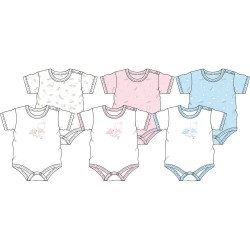 ELLEPI 2 BODY BABY CALDOCOTONE INTERLOCK MEZZA MANICA FANTASIA