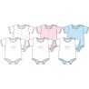 ELLEPI 2 BODY BABY CALDOCOTONE INTERLOCK MEZZA MANICA FANTASIA