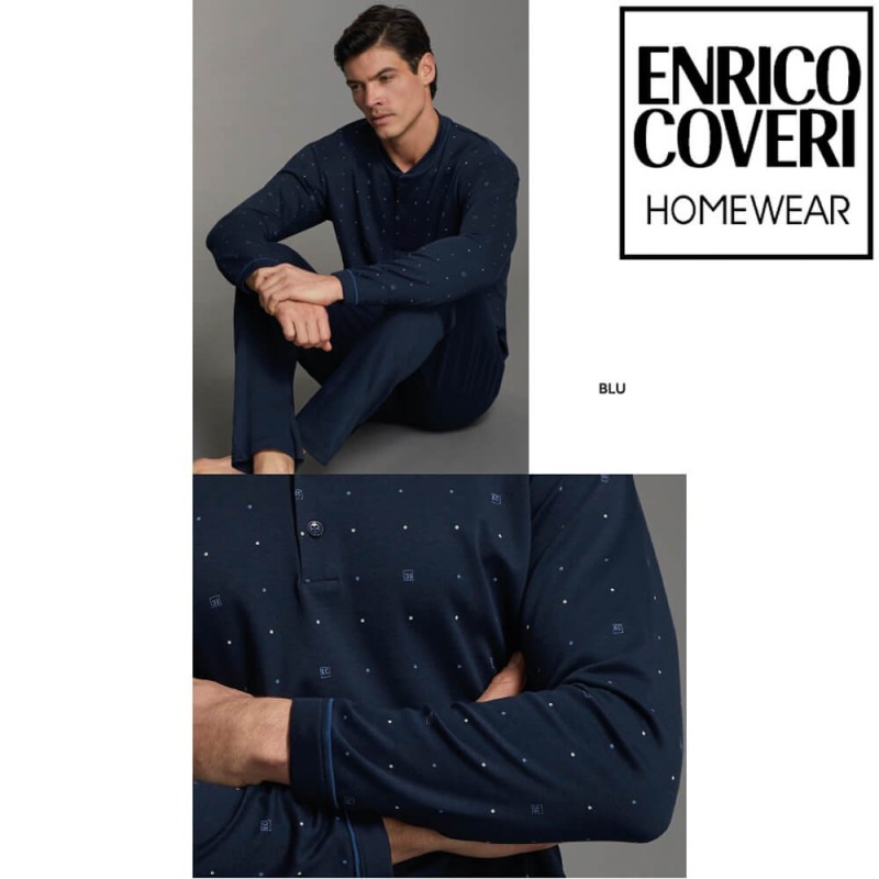 Pigiama uomo caldocotone interlock Enrico Coveri EP2249