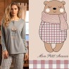 Pigiama donna caldocotone interlock Karel KI1080