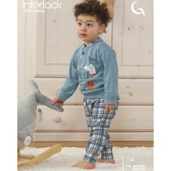 Pigiama baby caldocotone interlock Gary 1141