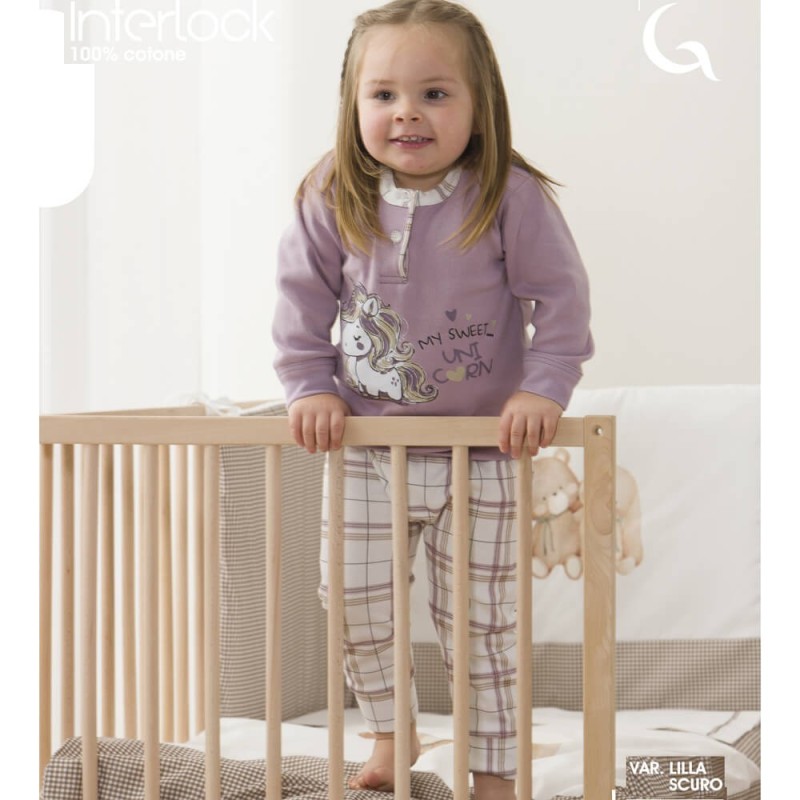 Pigiama baby in caldocotone interlock Gary 1153