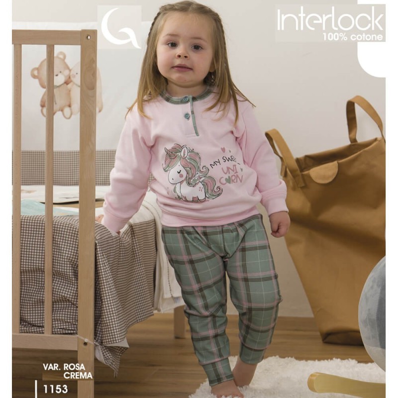 Pigiama baby in caldocotone interlock Gary 1153
