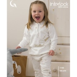 Pigiama baby caldocotone interlock Gary 1152