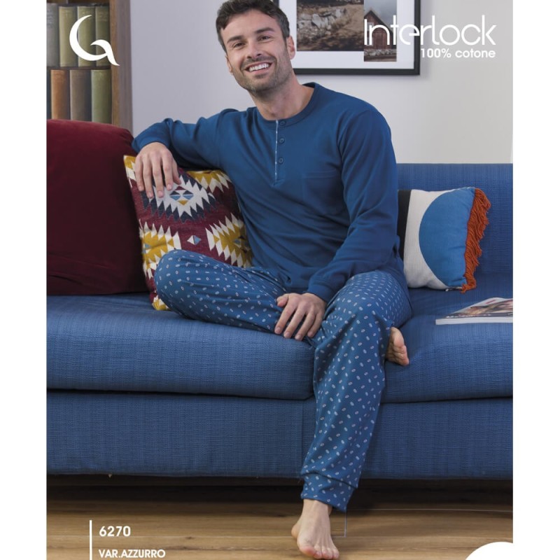 Pigiama uomo caldocotone interlock Gary 6270