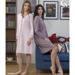 Camicia da notte donna caldocotone interlock Gary 5420