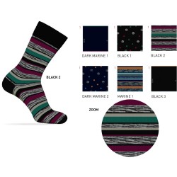 Calza uomo corta caldocotone elasticizzato Enrico Coveri Happy Line 40Ass - 6 paia