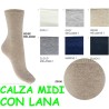 Calza donna midi con lana Enrico Coveri Chloe 3Ass - 6 paia