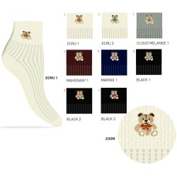 Calza donna corta caldocotone Enrico Coveri Elisa 363Ass - 12 paia