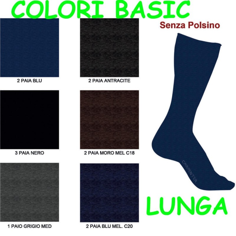 CARPENTER 12 PAIA CALZA UOMO CALDOCOTONE LUNGA 0355