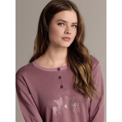 Pigiama donna caldocotone interlock Infiore BMB654621
