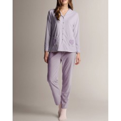 Pigiama donna aperto microcoral Infiore TND654572
