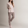 Pigiama donna aperto microcoral Infiore TND654572