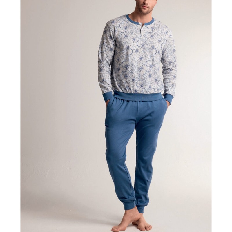 Pigiama uomo caldocotone interlock Infiore MPS 754699