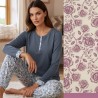 Pigiama donna caldocotone interlock Karel KI1034