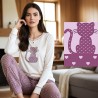 Pigiama donna caldocotone interlock Karel KI1075