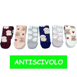 LEONDORO 6 PAIA ANTISCIVOLO DONNA CALDOCOTONE 383