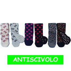 LEONDORO 6 PAIA ANTISCIVOLO DONNA CALDOCOTONE 309