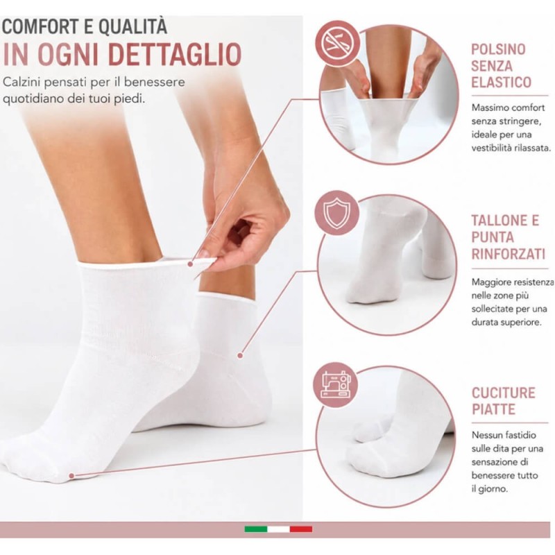 CHANTAL 6 PAIA CALZA DONNA CALDOCOTONE CORTA 410