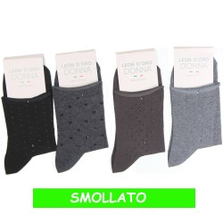 LEONDORO 6 PAIA CALZA DONNA CALDOCOTONE CORTA 404