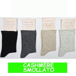 LEONDORO 6 PAIA CALZA DONNA CASHMERE CORTA 703