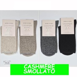 LEONDORO 6 PAIA CALZA DONNA CASHMERE CORTA 710