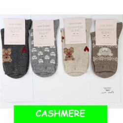 Calza donna cashmere corta Leondoro 731 - 6 paia