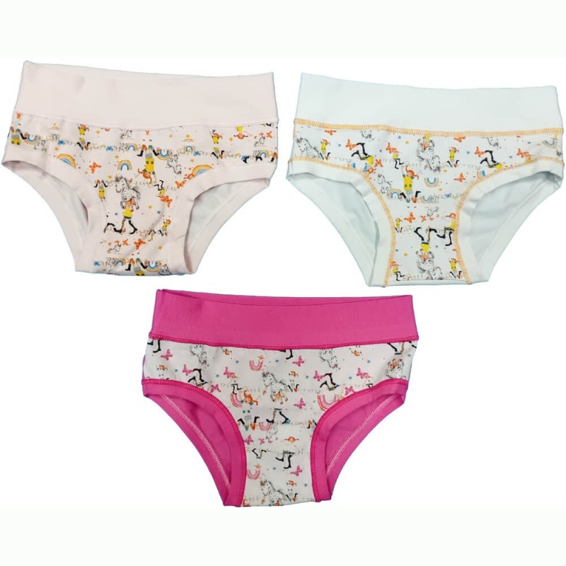 Slip bimba cotone elasticizzato Emy B3040 - 6 slip
