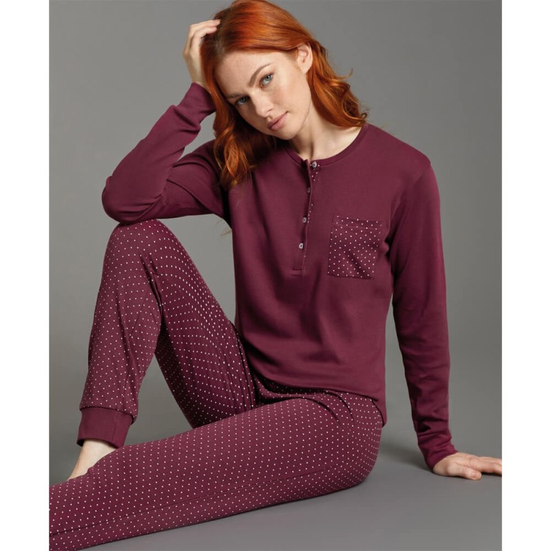 Pigiama donna caldocotone interlock EP6311